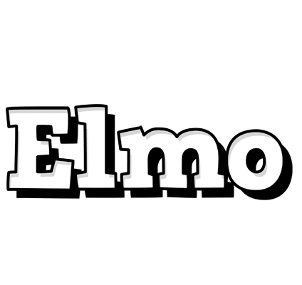 Elmo snowing logo