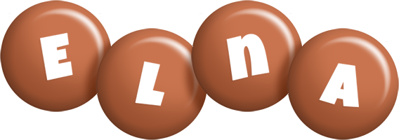 Elna candy-brown logo