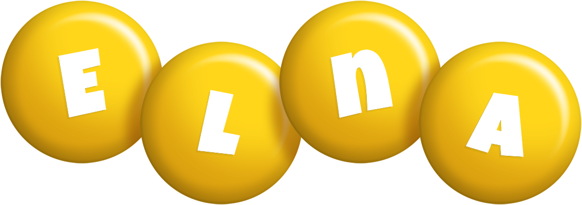 Elna candy-yellow logo