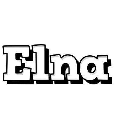 Elna snowing logo