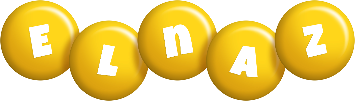 Elnaz candy-yellow logo