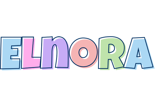 Elnora pastel logo