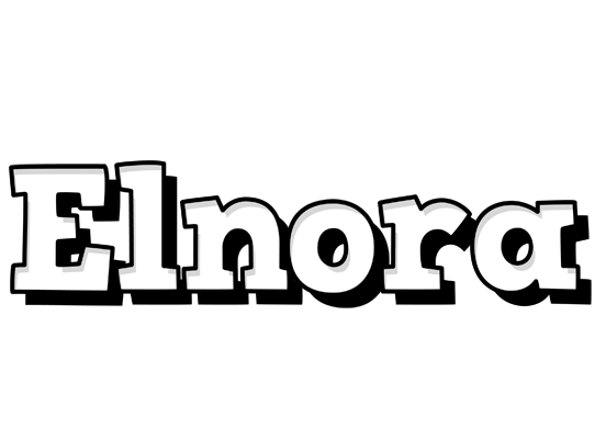 Elnora snowing logo