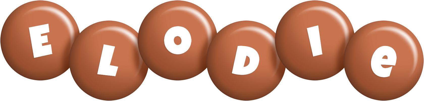 Elodie candy-brown logo