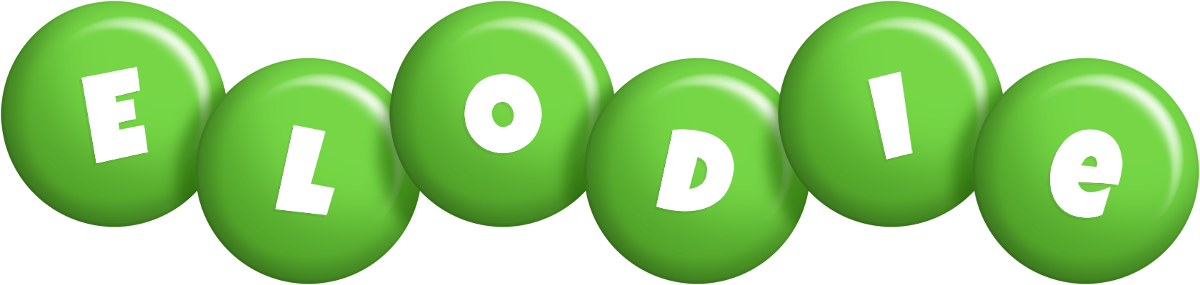 Elodie candy-green logo