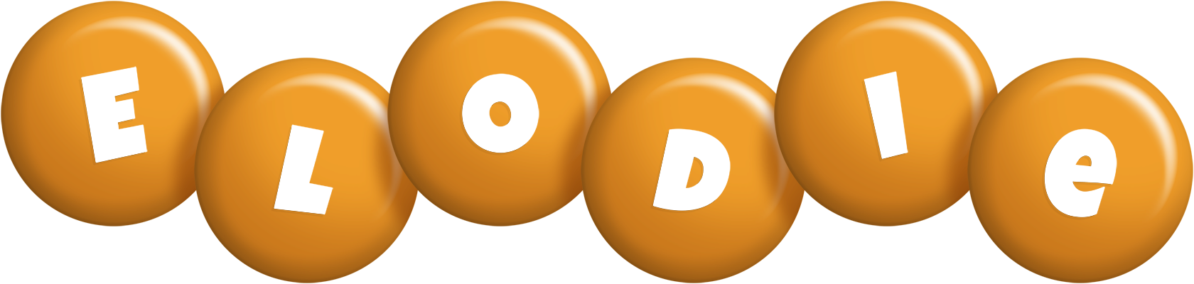 Elodie candy-orange logo