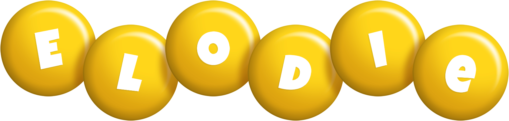 Elodie candy-yellow logo