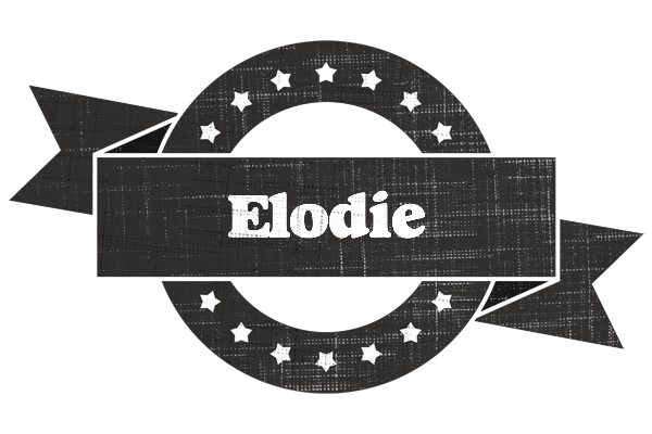Elodie grunge logo