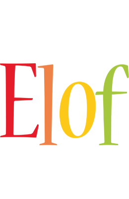 Elof birthday logo