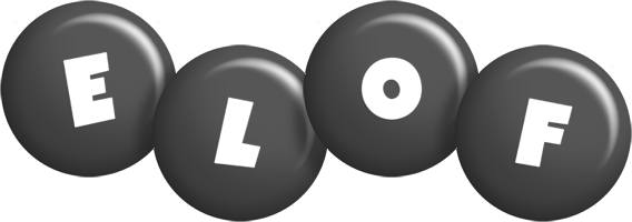 Elof candy-black logo