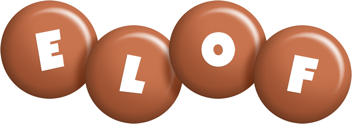 Elof candy-brown logo