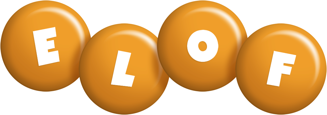 Elof candy-orange logo