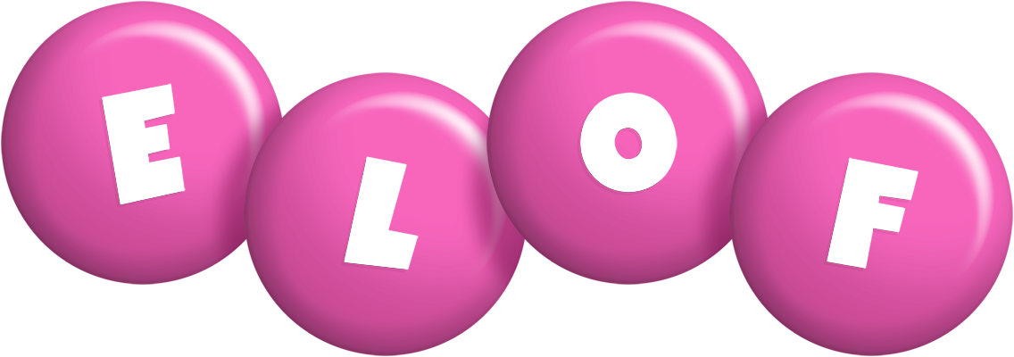 Elof candy-pink logo