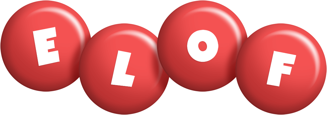 Elof candy-red logo