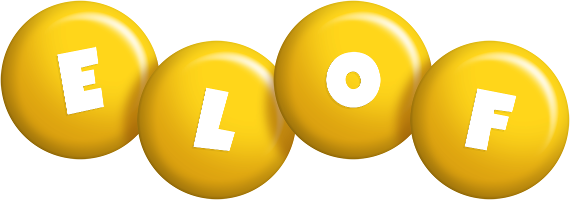 Elof candy-yellow logo