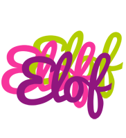 Elof flowers logo