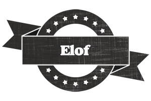 Elof grunge logo