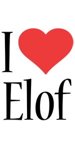 Elof i-love logo