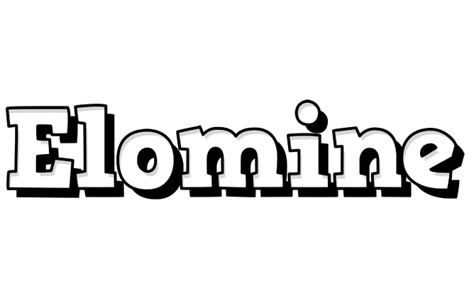 Elomine snowing logo
