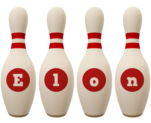 Elon bowling-pin logo
