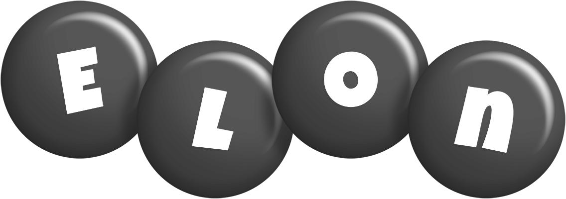Elon candy-black logo