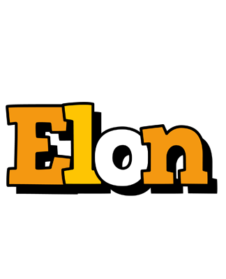 Elon cartoon logo