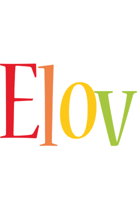 Elov birthday logo