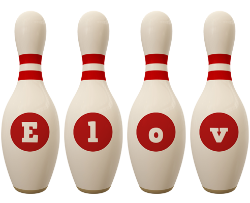 Elov bowling-pin logo