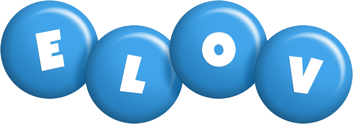 Elov candy-blue logo