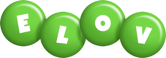 Elov candy-green logo