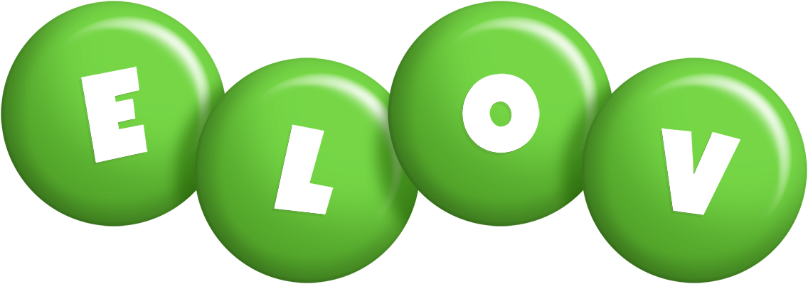 Elov candy-green logo