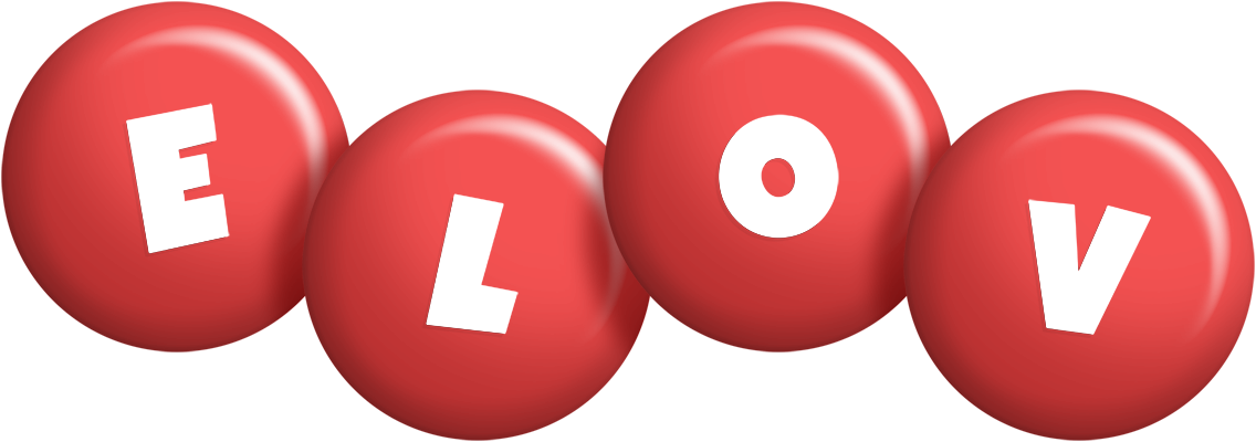 Elov candy-red logo