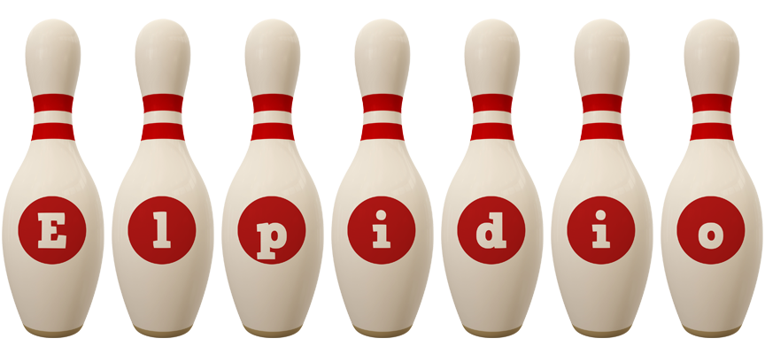 Elpidio bowling-pin logo