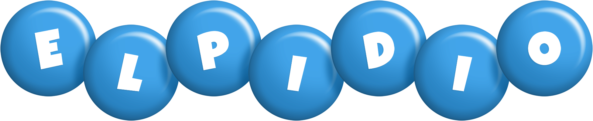Elpidio candy-blue logo