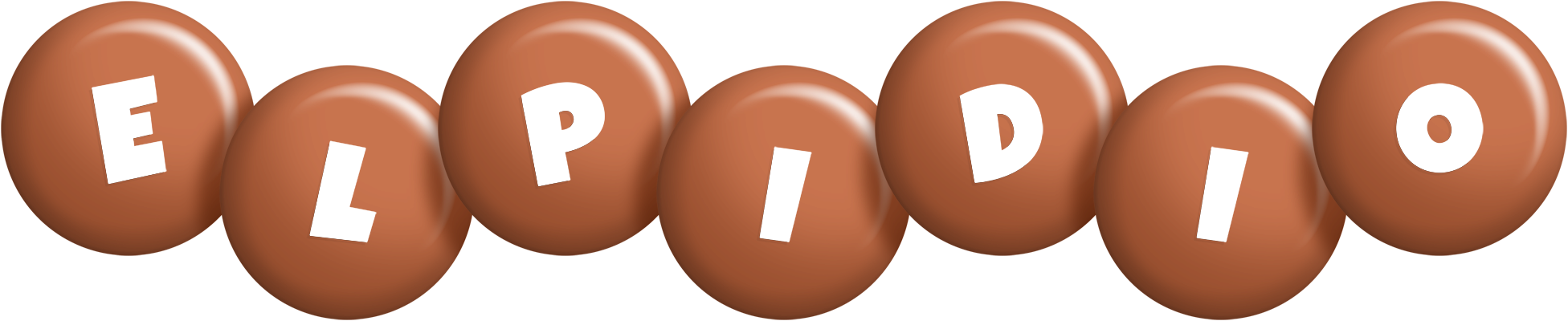 Elpidio candy-brown logo