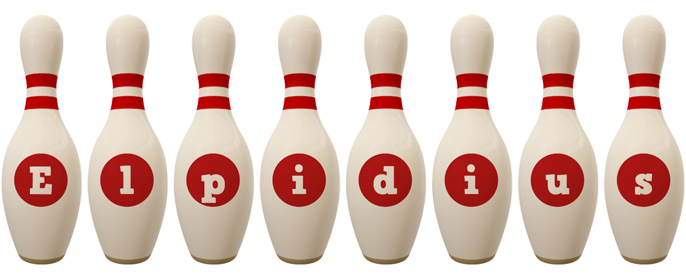 Elpidius bowling-pin logo