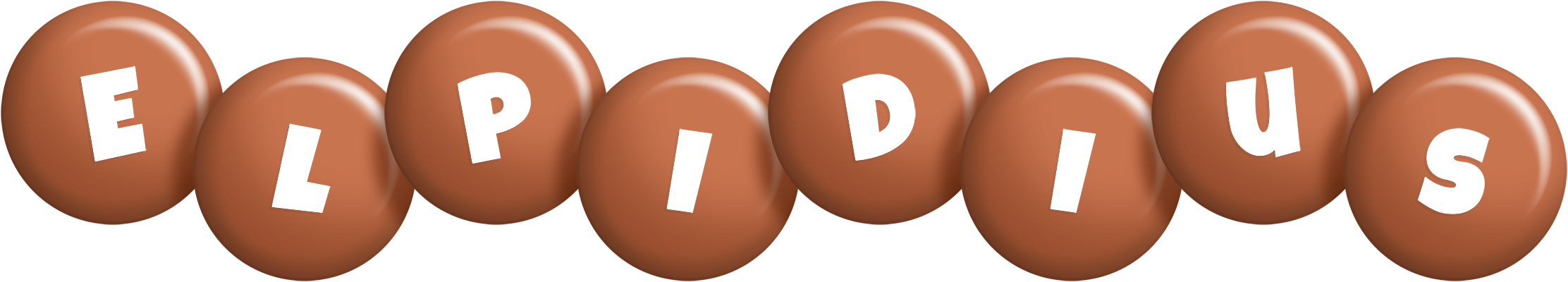 Elpidius candy-brown logo