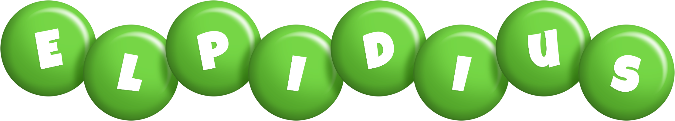Elpidius candy-green logo