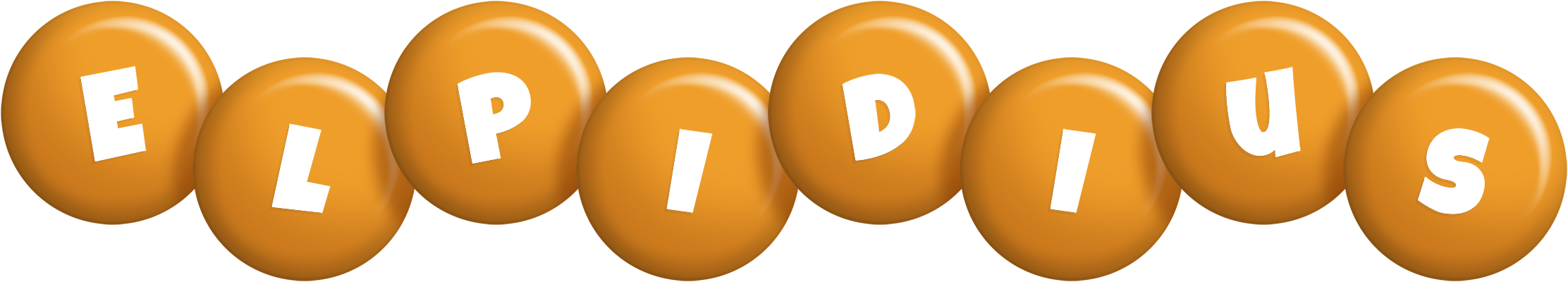 Elpidius candy-orange logo