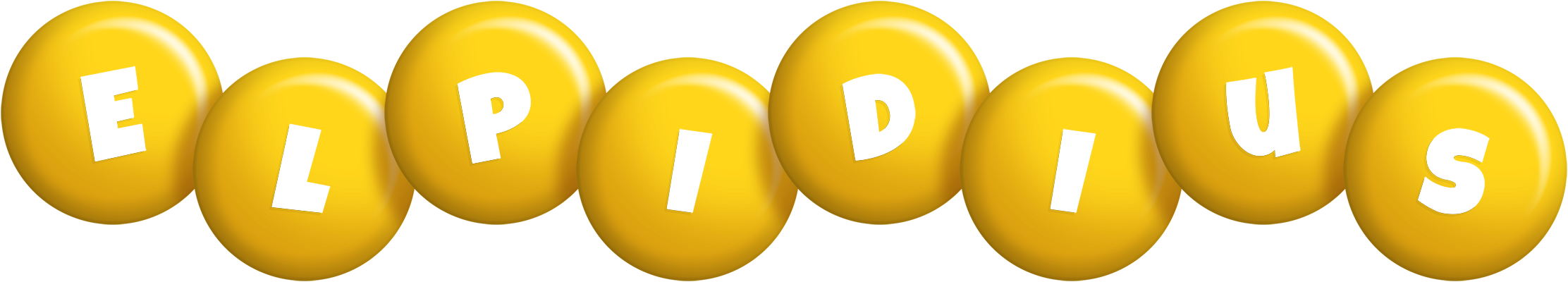 Elpidius candy-yellow logo