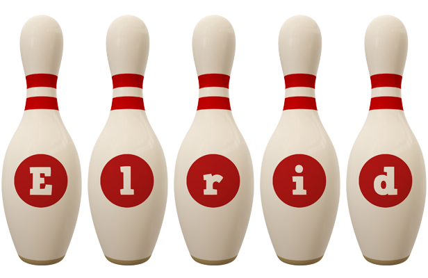 Elrid bowling-pin logo