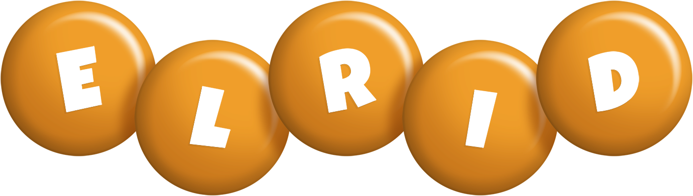 Elrid candy-orange logo