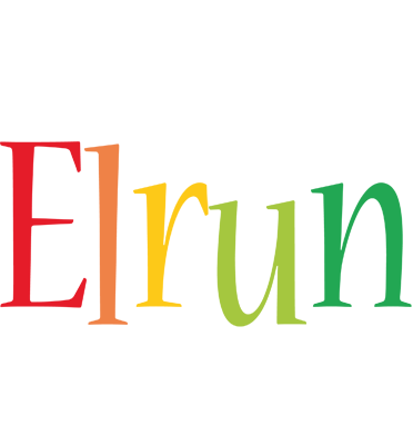 Elrun birthday logo