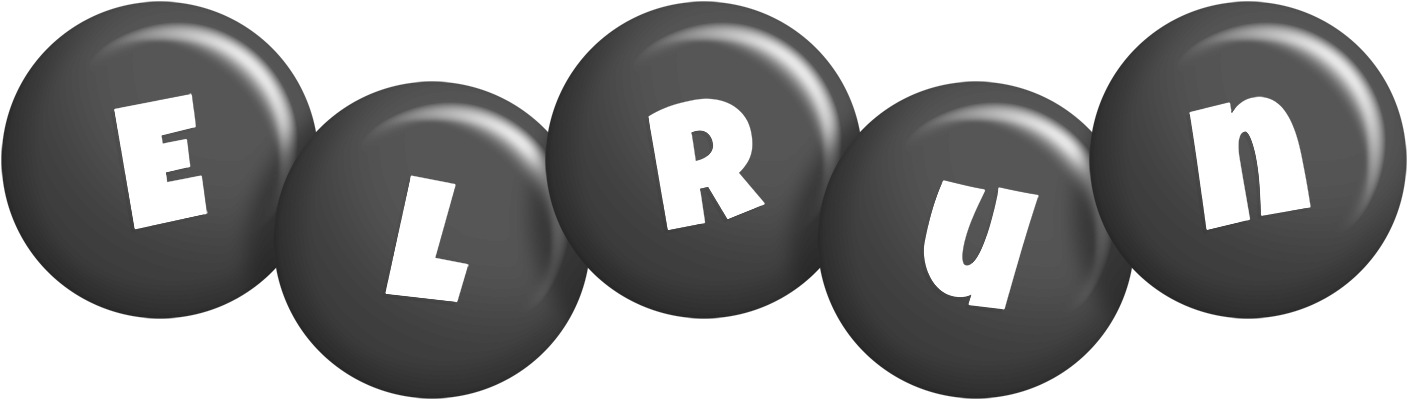 Elrun candy-black logo
