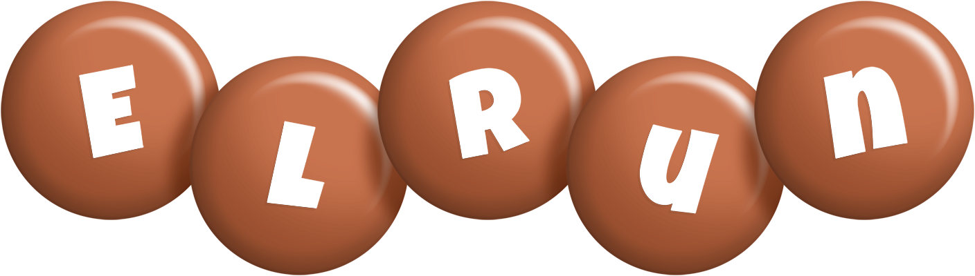 Elrun candy-brown logo