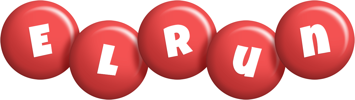 Elrun candy-red logo