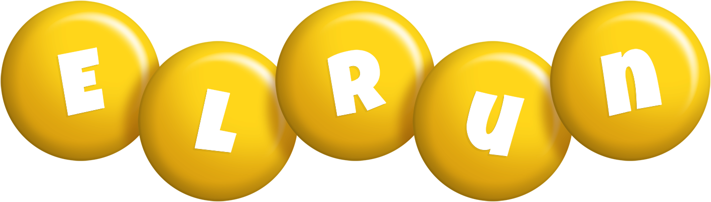 Elrun candy-yellow logo