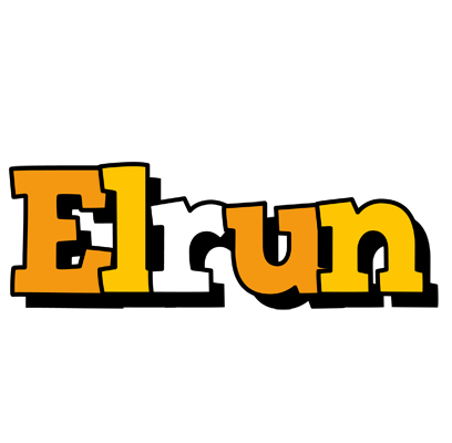 Elrun cartoon logo