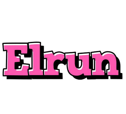 Elrun girlish logo