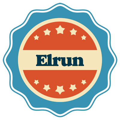 Elrun labels logo